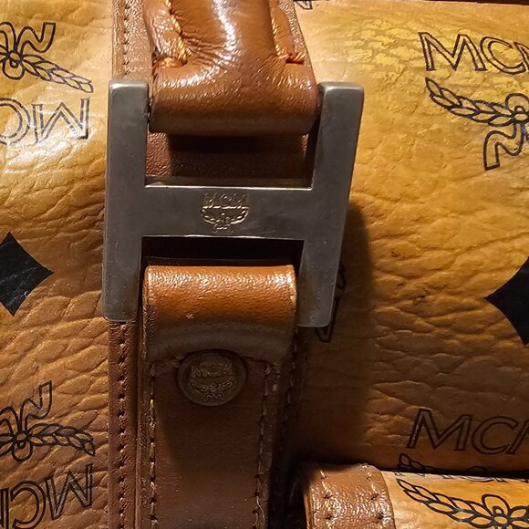 Vintage MCM Boston Cognac Visetos Handbag - Picture 14 of 16